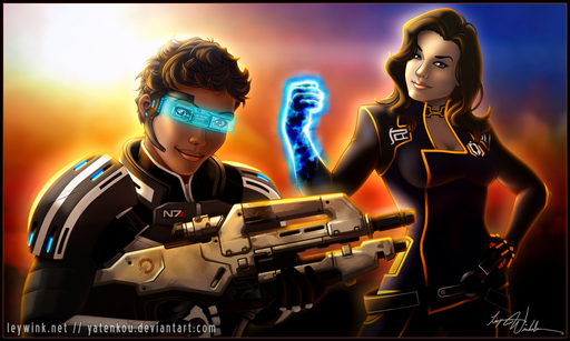 Mass Effect 2 - Фан-арт с Мирандой Лоусон