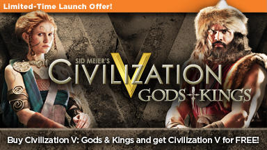 Цифровая дистрибуция - Купи Gods and Kings и получи Civilization V в подарок